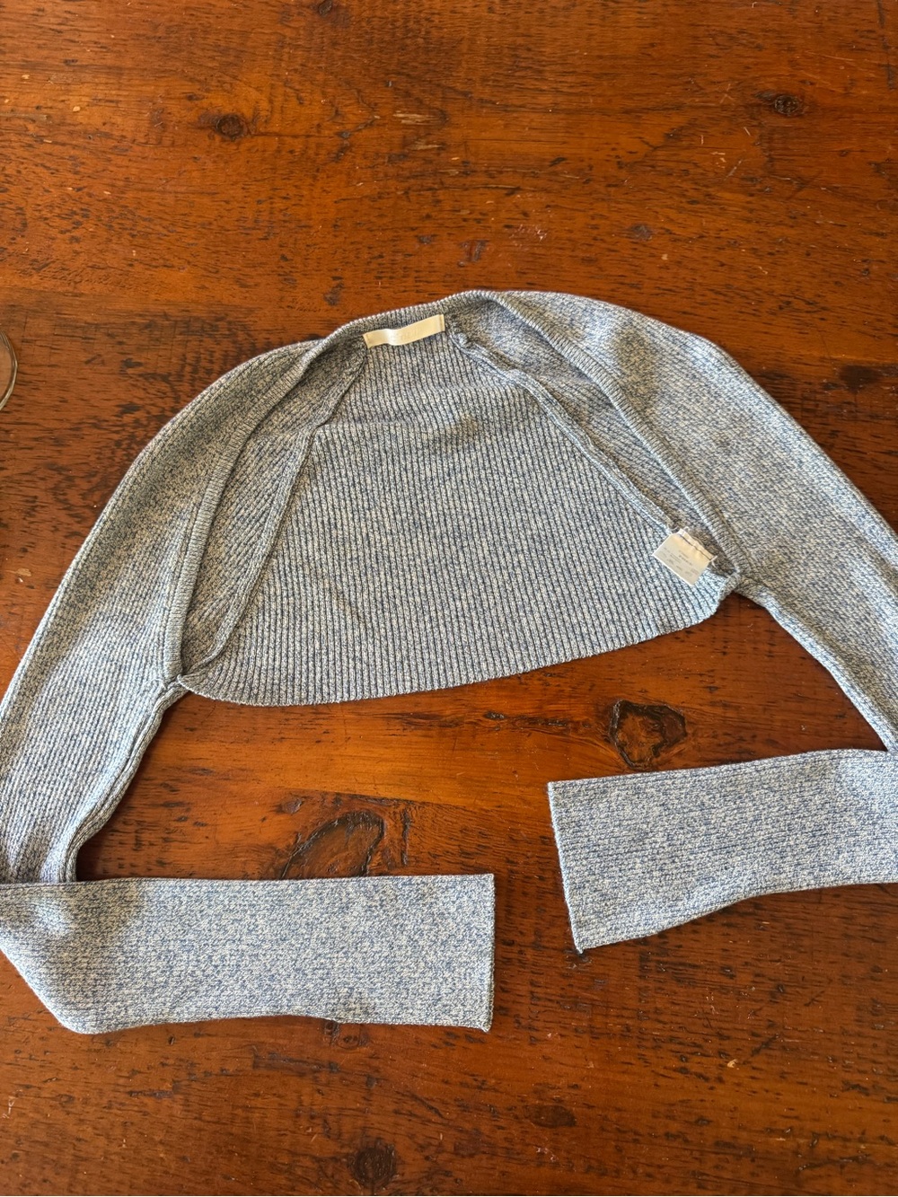 Light Blue Knit Bolero Sweater & Tank - Women